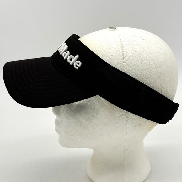 Taylormade Golf Sun Visor Mens OSFA Black Golfing White Lettering Hat Adjustable - Picture 4 of 7